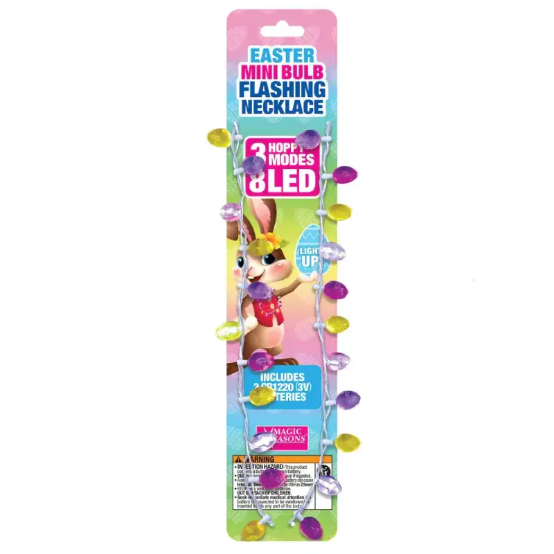 EASTER MINI BULB FLASHING NECKLACE