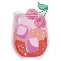 8CT  6.5in X 9.75in SHAPED SUMMER DISCO DRINK