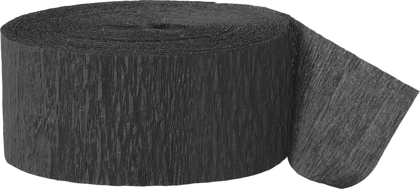 81ft Black Crepe Streamer