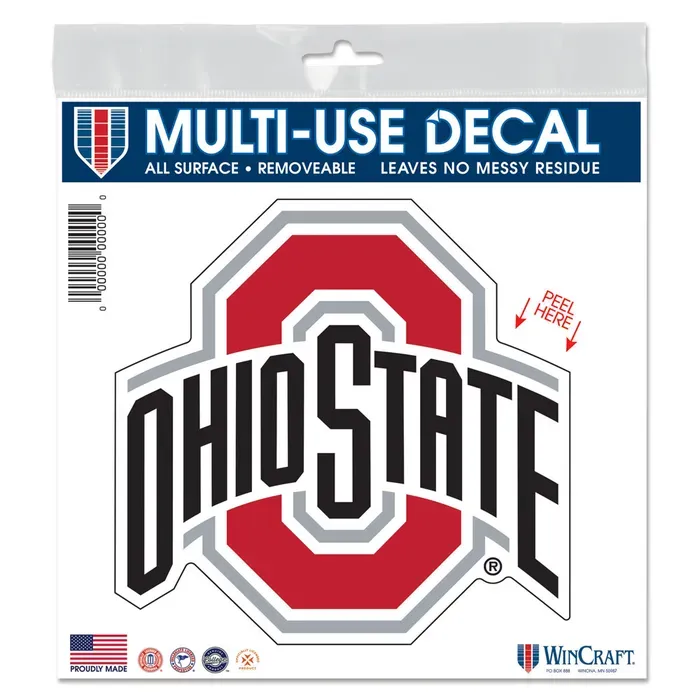 6X6 DECAL OHIO STATE