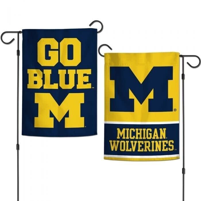12.5inX18in 2-SIDED GARDEN FLAG MICHIGAN