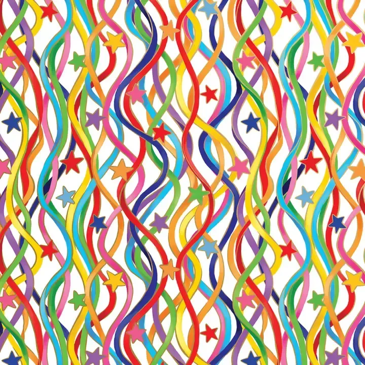 5FT X 30in ROLL WRAP CELBRATION STREAMERS