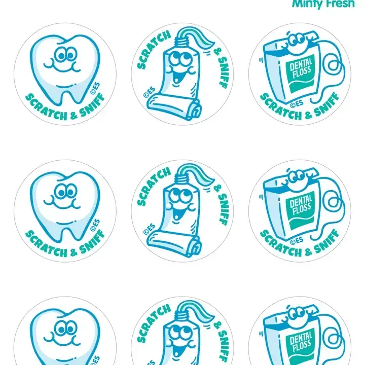 SCRATCH &amp; SNIFF STICKERS MINTY FRESH