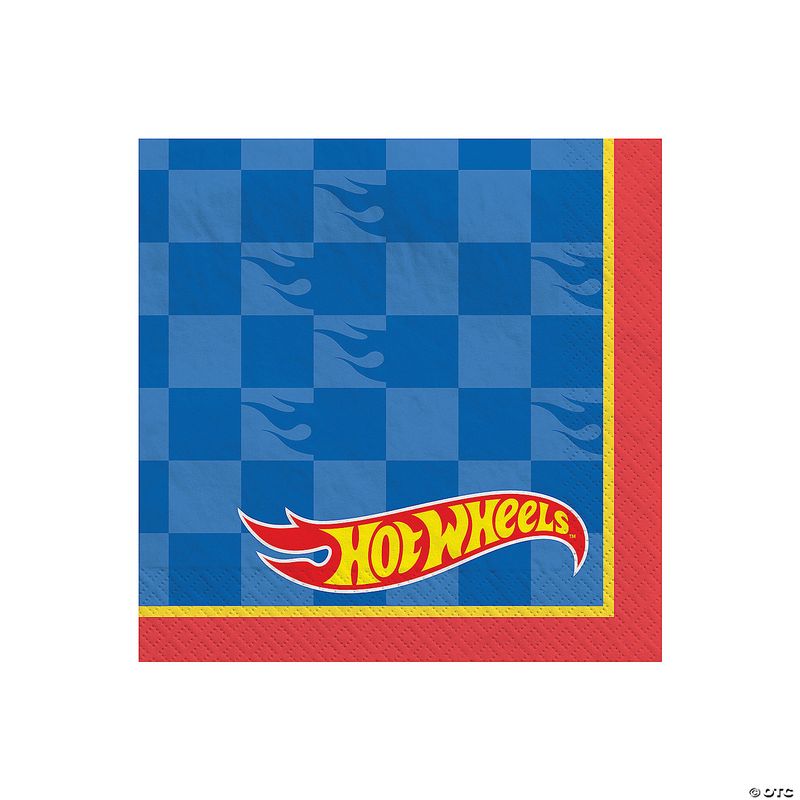 Hot Wheels Beverage Napkins - 16 Count