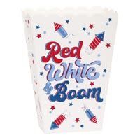 10CT POPCORN BOXES PATRIOTIC
