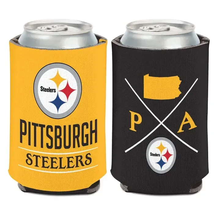CAN COOLER STEELERS