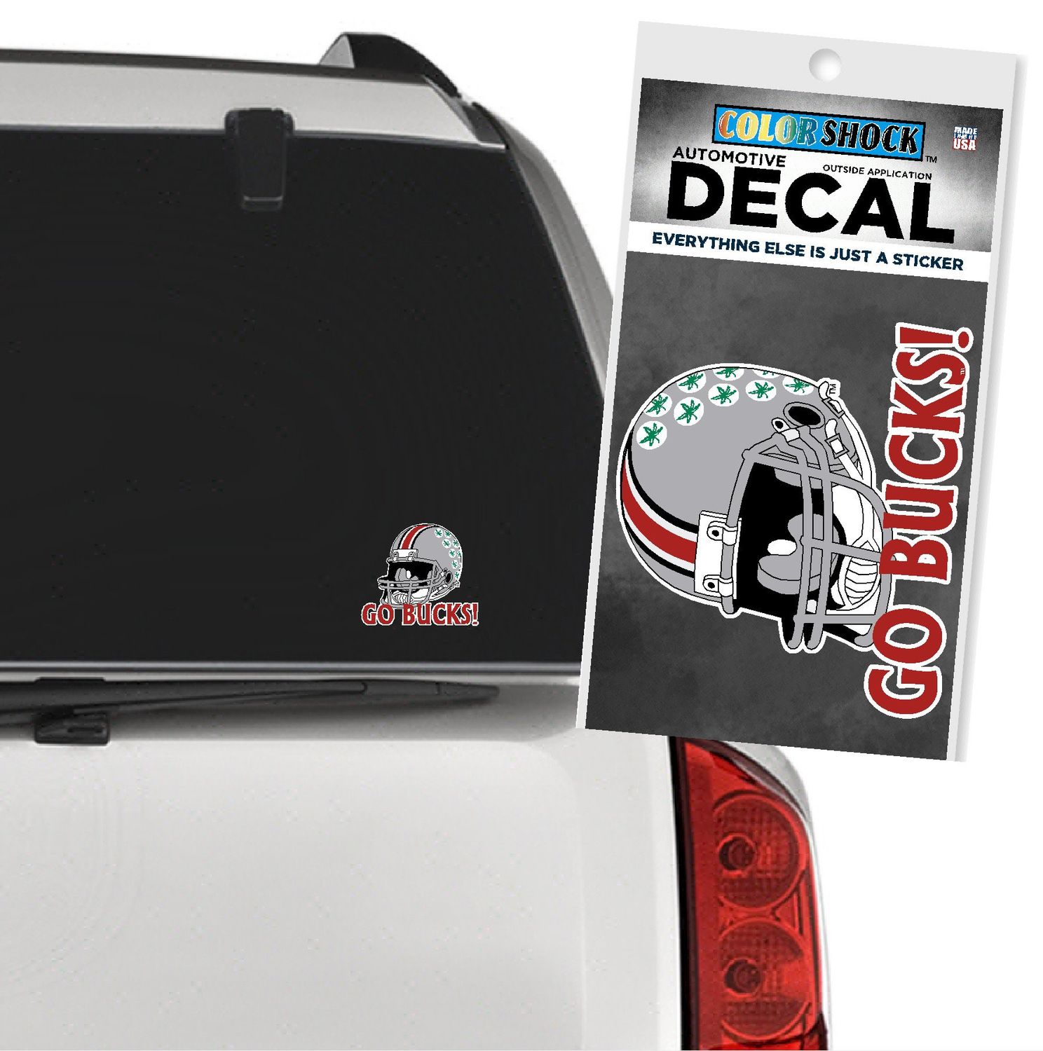 AUTO DECAL GO BUCKS OHIO STATE