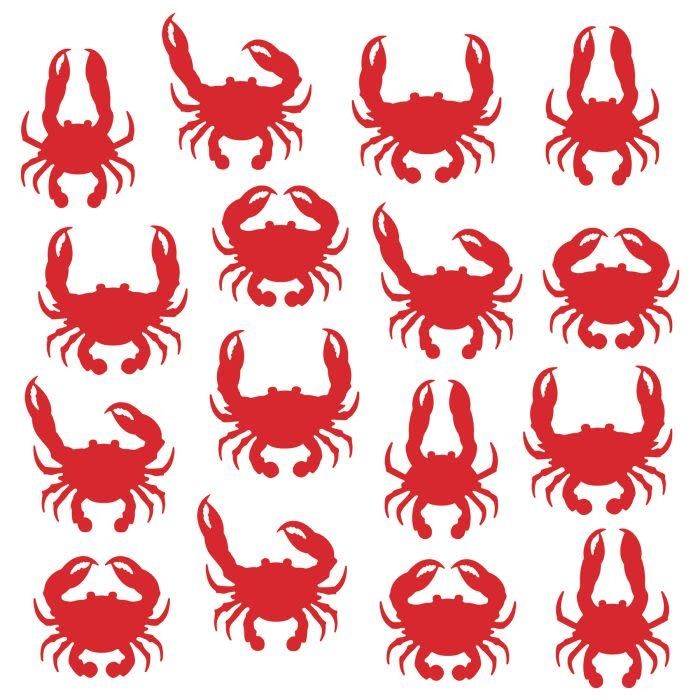 16CT CUTOUTS CRAB