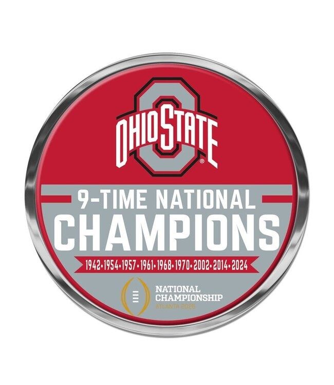 OSU National Champs 2024 Chrome Auto Emblem