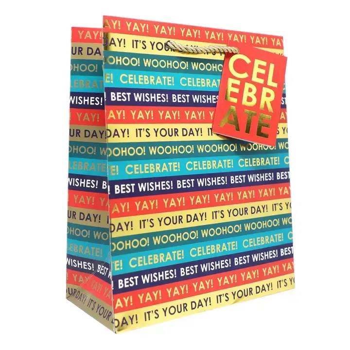 MEDIUM GIFT BAG CELEBRATION TIME