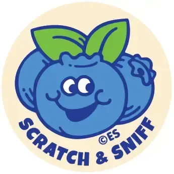 SCRATCH &amp; SNIFF STICKERS BLUEBERRY