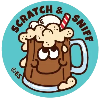 SCRATCH &amp; SNIFF STICKERS ROOT BEER