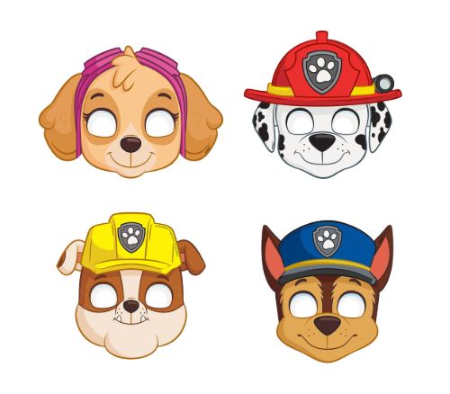 8CT MASKS PAW PATROL