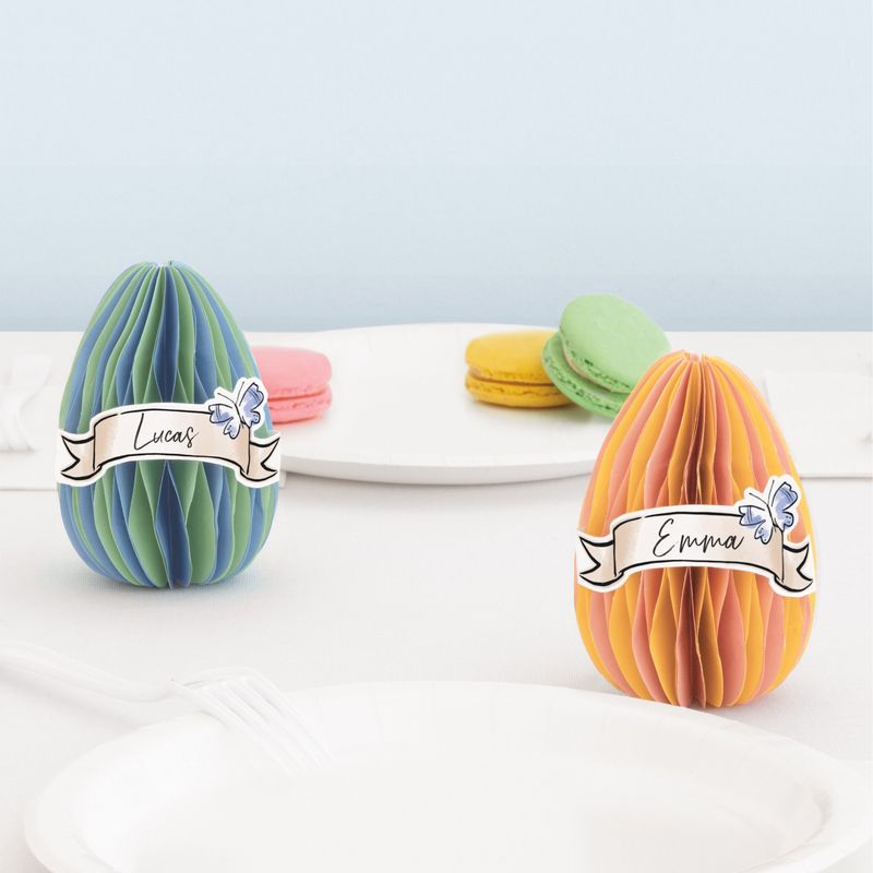 4CT PLACE CARDS HONEYCOMB EASTER EGGS