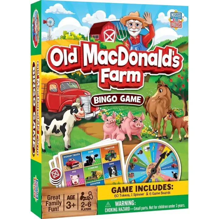 OLD MACDONALD'S FARM BINGO GAME