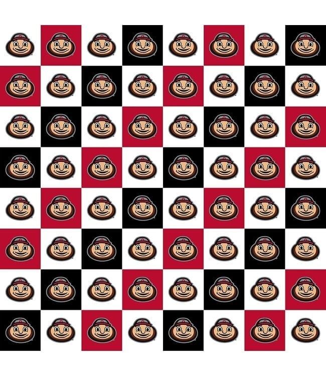 Order by the yard Ohio State Cotton Check