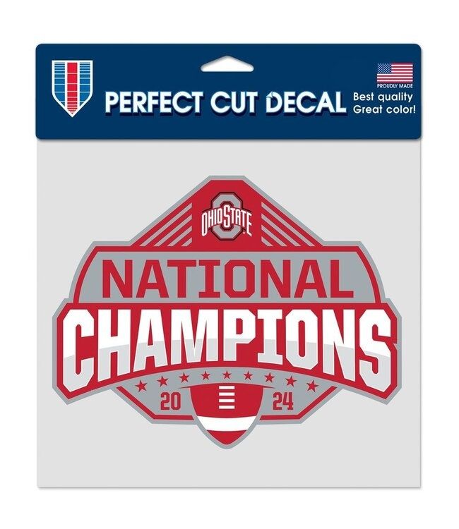 Perfect Cut Color Decal 8" x 8" OSU National Champs