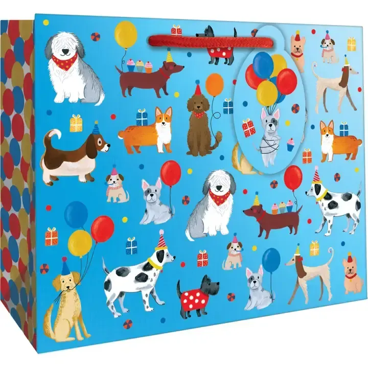 LARGE GIFT BAG PARTY DOGS