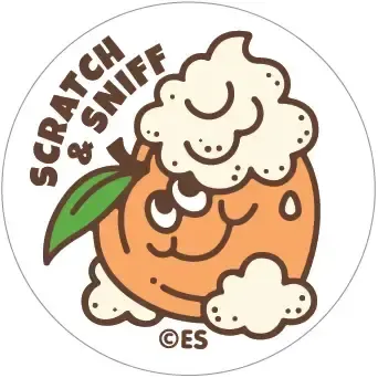 SCRATCH &amp; SNIFF STICKERS PEACHES &amp; CREAM