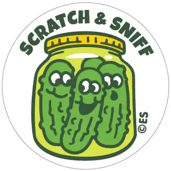 SCRATCH &amp; SNIFF STICKERS DILL PICKLES
