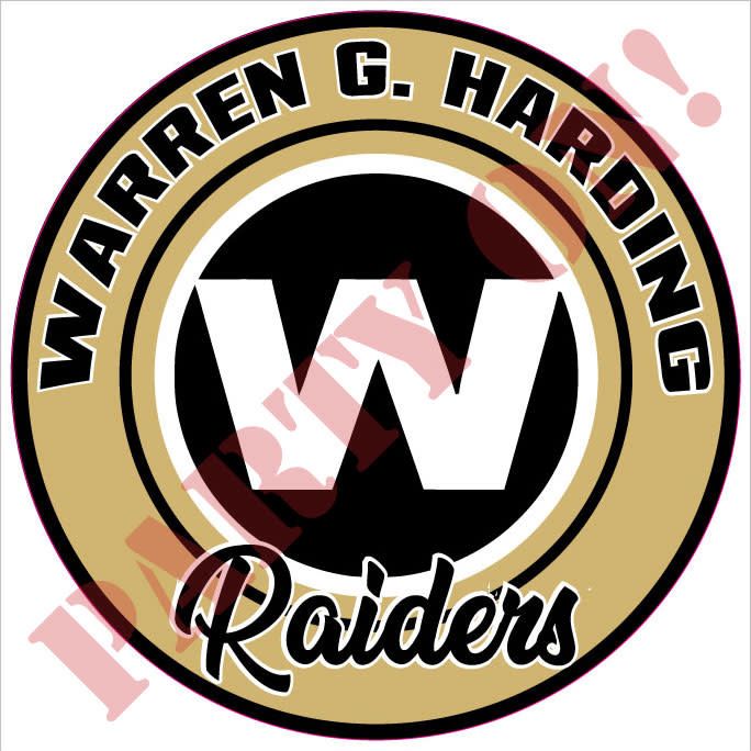 9.5in STICKER WARREN G HARDING RAIDERS