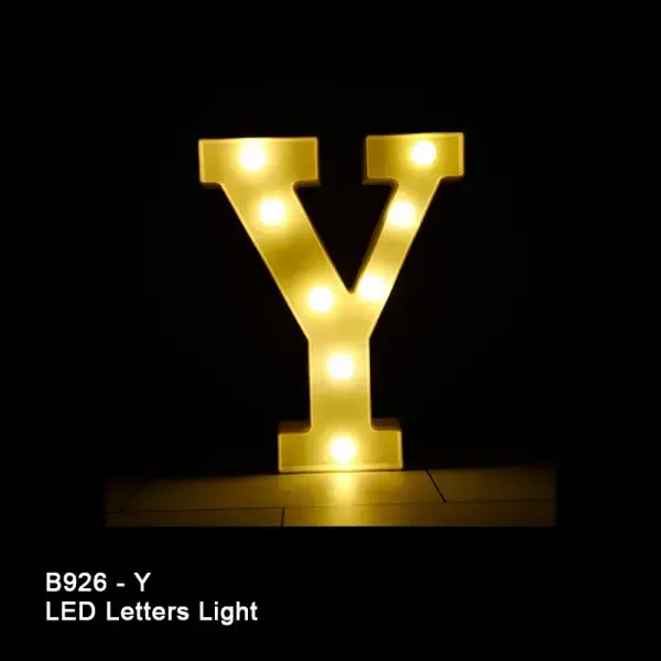 8in LED LIGHT UP LETTER Y
