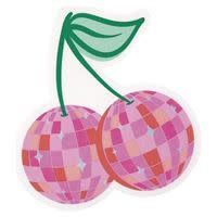 16CT SHAPED NAPKINS SUMMER DISCO CHERRY