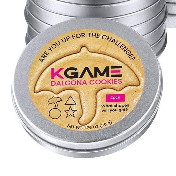 KGAME Dalgona Cookie Tin (2 Cookies) Viral Season 1