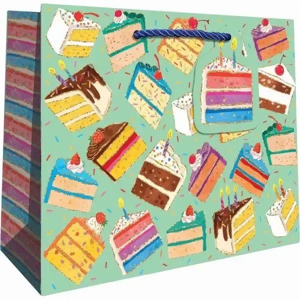 MEDIUM GIFT BAG BIRTHDAY CAKE