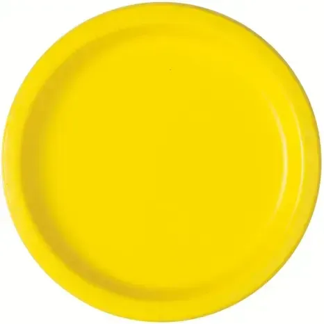 50CT 10.25in PAPER PLATES YELLOW