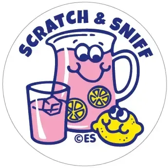SCRATCH &amp; SNIFF STICKERS PINK LEMONADE