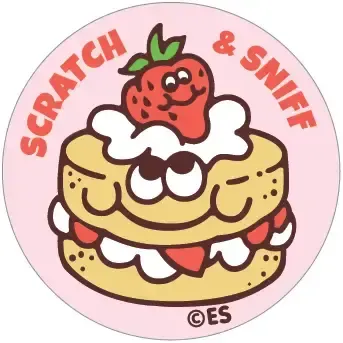 SCRATCH &amp; SNIFF STICKERS STRAWBERRY SHORTCAKE