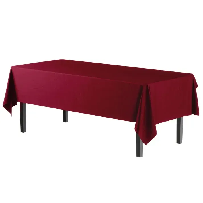 54inX108in TABLE COVER BURGUNDY
