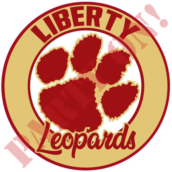 9.5in STICKER LIBERTY LEOPARDS