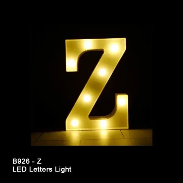 8in LED LIGHT UP LETTER Z
