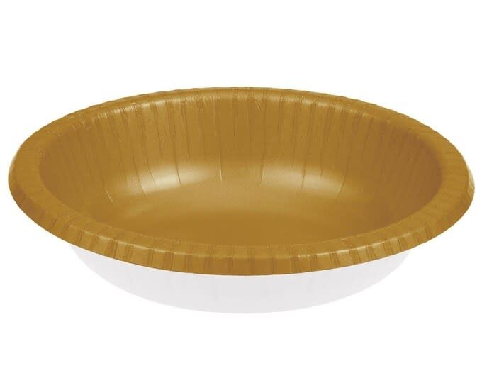 Gold Paper 20oz Bowls - 20 Count