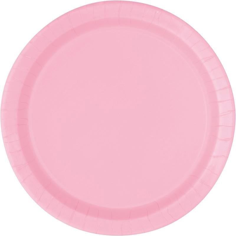 Lovely Pink 10in Paper Plates - 50ct