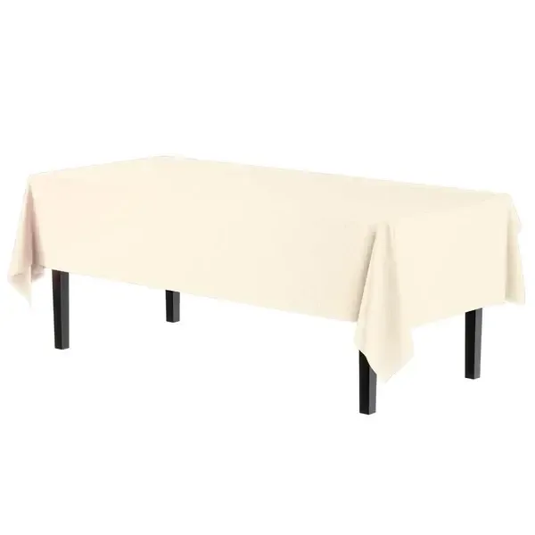 54inX108in TABLE COVER IVORY