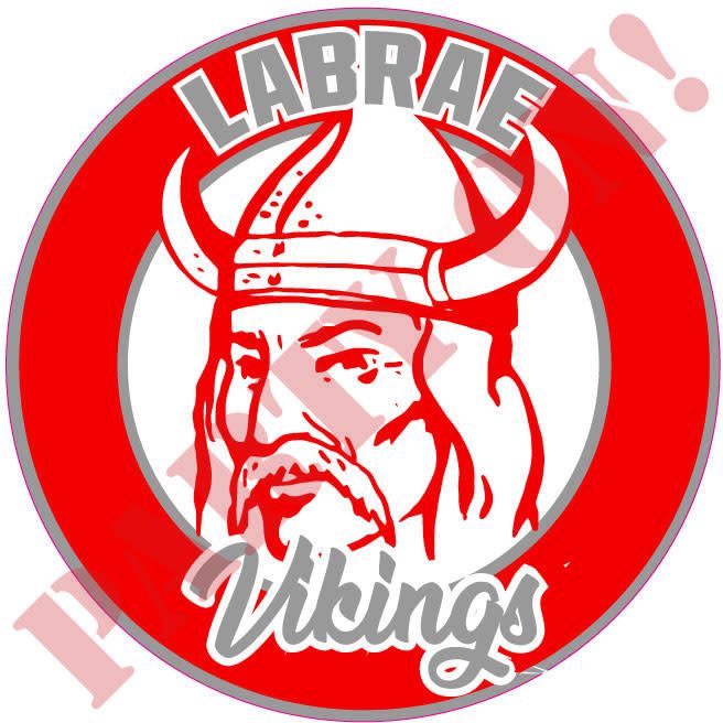 9.5in STICKER LABRAE VIKINGS