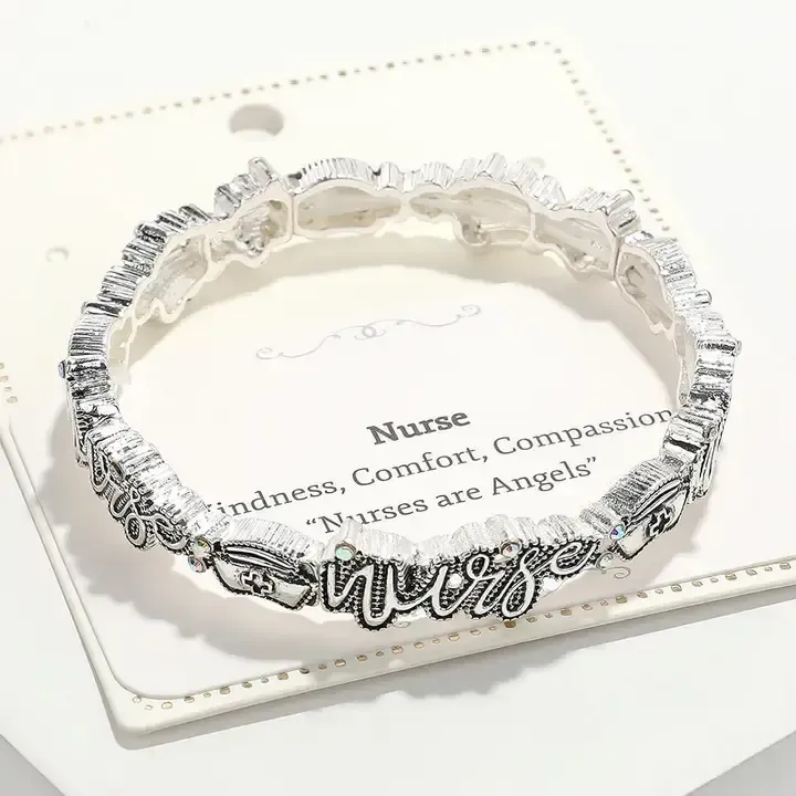 NURSE METAL STRETCH BRACELET