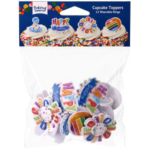 12CT RINGS HAPPY BIRTHDAY