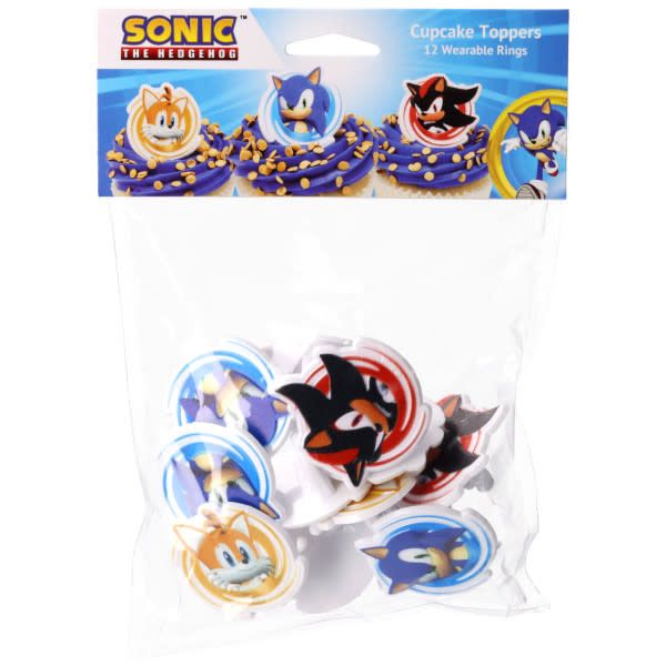 12CT RINGS SONIC, TAILS &amp; SHADOW