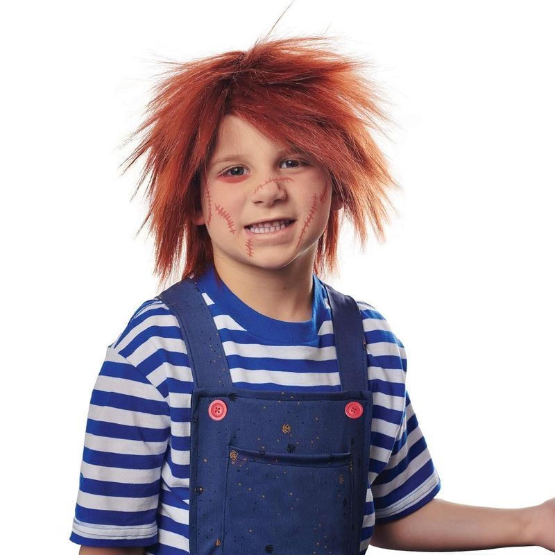 EVIL DOLL WIG RED CHILD