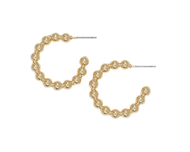 Earrings- 1 inch Gold Hoops