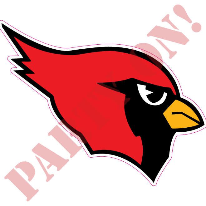 9.5in STICKER CARDINAL