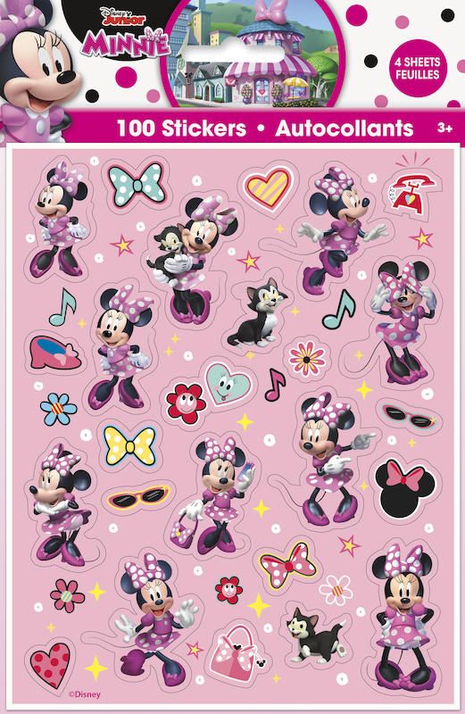 Minnie Mouse Stickers - 100 Count