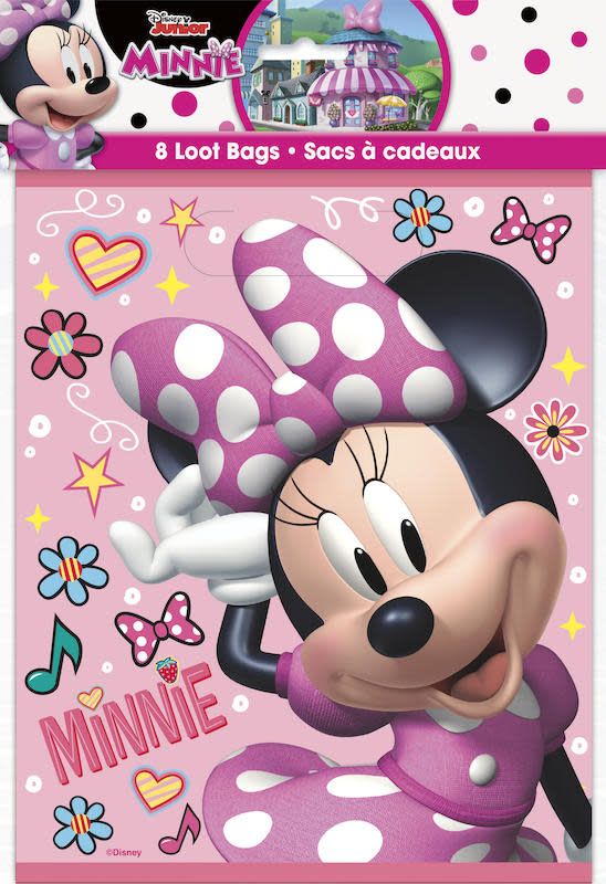 8CT LOOT BAGS MINNIE MOUSE