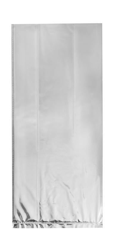 10CT CELLO BAG SILVER FOIL