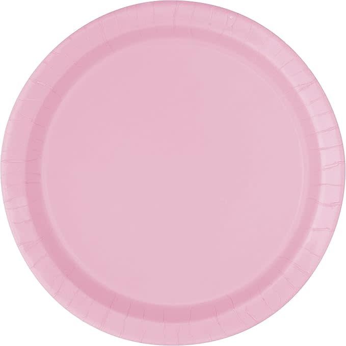 Lovely Pink 9in Paper Plates - 50ct