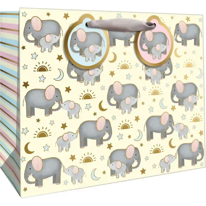 BABY ELEPHANTS LARGE GIFT BAG